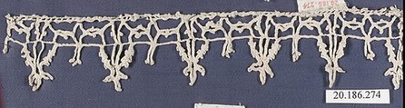 Edging, Bobbin lace, Italian, Venice