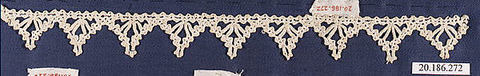 Edging, Bobbin lace, Italian, Venice