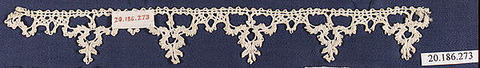 Edging, Bobbin lace, Italian, Venice