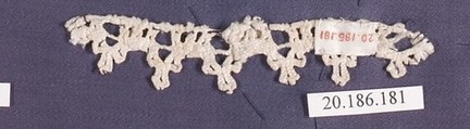 Edging, Bobbin lace, Italian, Venice