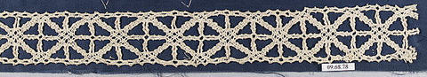 Insertion, Bobbin lace, Italian, Siena