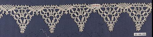 Edging, Bobbin lace, Italian, Venice