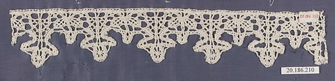 Edging, Bobbin lace, Italian, Genoa