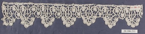 Edging, Bobbin lace, Italian, Genoa