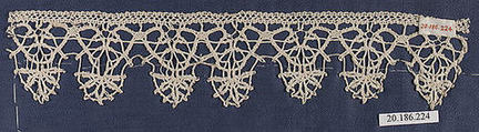 Edging, Bobbin lace, Italian, Venice