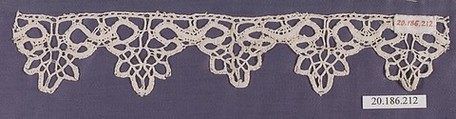 Edging, Bobbin lace, Italian, Genoa