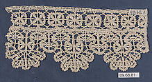 Piece, Bobbin lace, Italian, Genoa