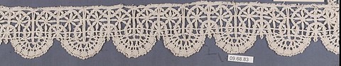 Edging, Bobbin lace, Italian, Genoa