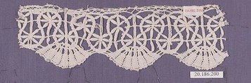 Edging, Bobbin lace, Italian, Liguria