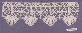 Edging, Bobbin lace, Italian, Liguria