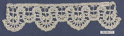 Edging, Bobbin lace, Italian, Genoa