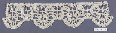 Edging, Bobbin lace, Italian, Genoa