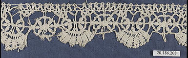 Edging, Bobbin lace, Italian, Liguria