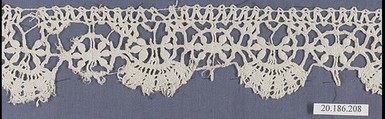 Edging, Bobbin lace, Italian, Liguria