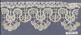Edging, Bobbin lace, Italian, Genoa