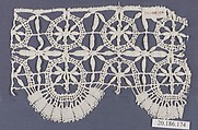 Edging, Bobbin lace, Italian, Genoa
