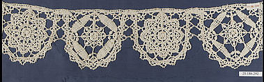 Edging, Bobbin lace, Italian, Genoa