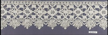 Edging, Bobbin lace, Italian, Genoa