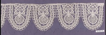 Edging, Bobbin lace, Italian, Genoa