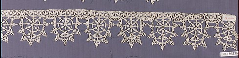 Edging, Bobbin lace, Italian, Genoa