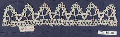 Edging, Bobbin lace, Italian, Liguria