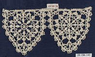 Fragment, Bobbin lace, Italian, Genoa