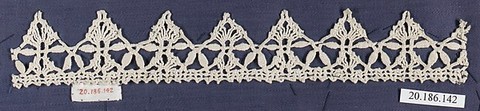Edging, Bobbin lace, Italian, Genoa