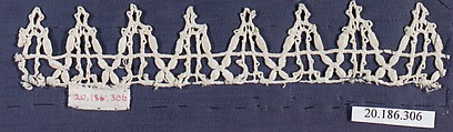 Edging, Bobbin lace, Italian, Genoa