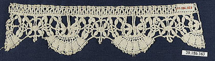 Edging, Bobbin lace, Italian, Genoa