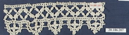 Edging, Bobbin lace, Italian, Liguria