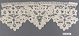 Fragment, Bobbin lace, Russian, Viatka Province