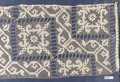 Fragment, Embroidered net, Italian