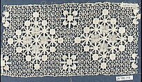 Fragment, Embroidered net, Italian