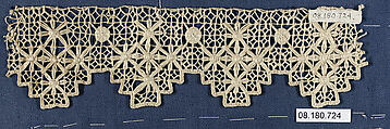 Fragment, Embroidered net, Italian