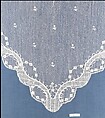 Fichu, Embroidered net, Swiss, Basel