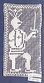 Panel, Embroidered net, Italian