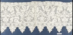 Fragment, Embroidered net, buratto, punto à rammendo, German