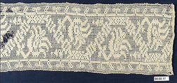 Border, Embroidered net, buratto, Italian or German