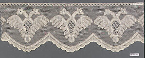 Fragment, Bobbin lace, Russian, Balakhna