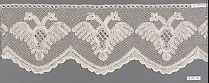 Fragment, Bobbin lace, Russian, Balakhna