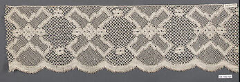 Fragment, Bobbin lace, Russian, Moscow
