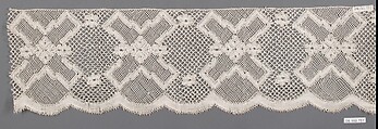 Fragment, Bobbin lace, Russian, Moscow