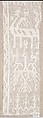 Fragment, Drawnwork, Italian, Sicily