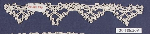 Edging, Bobbin lace, Italian, Venice
