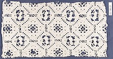 Strip, Cutwork, reticello, punto in aria, linen, Italian