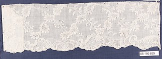 Linen, Drawnwork, possibly French