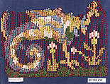 Fragment, Embroidered net, punto à rammendo, punto à tela, silk, Italian