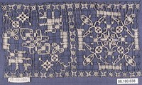 Network, Embroidered net, punto à rammendo, punto à tela, Italian