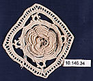 Medallion (one of four), Crochet, Swiss