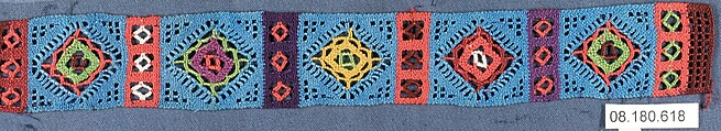 Fragment, Needle lace, punto avorio, silk, Italian, Fobello